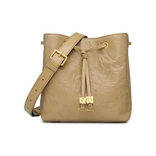 PIERRE CARDIN Сумка через плечо из крупнозернистой текстуры коровьей кожи сумка через плечо из коровьей кожи обычная женская сумка через плечо цвет хаки