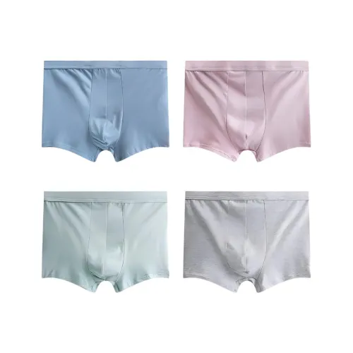 Lanza Серый Синий + Светло-Розовый + Светло-Зеленый + Светло-Фотиния Серый Мужские боксер-шорты