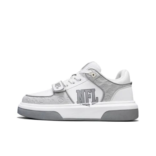 NFL College 1 Lower Малыша Обувь Низкий Верх Скейтбординг Кроссовки Унисекс Белый Серый
