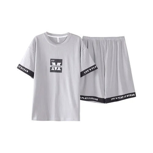 Huggy Kissy Пижамный комплект Мужской Фотиния серый