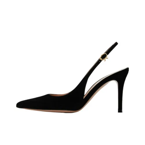 GIANVITO ROSSI Camoscio Узкий каблук Высокие каблуки 8,25 см Женские Черный