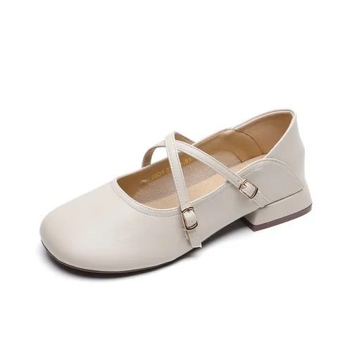 QITUMAUL Квадратный каблук Mary Jane Женские туфли