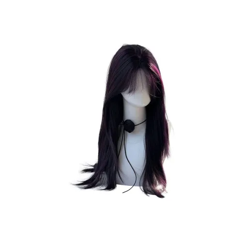 FYOSEE [Shao Si Ming] Фея Длинные Волосы Черно-фиолетовая Перука Upper MID Диапазон Разделенная с Высокими Слоями