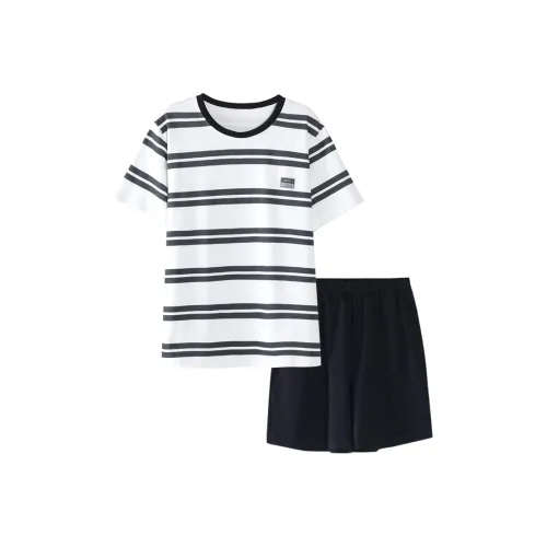 Huggy Kissy Пижамный комплект Мужской Черные полосы