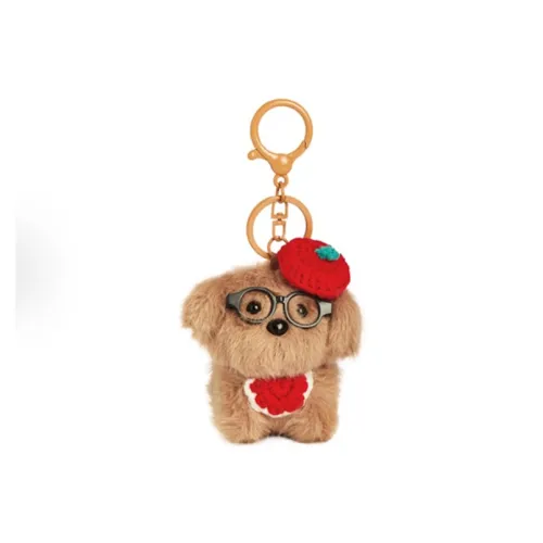 AECELI Стекло Little Cute Собака Кукла Плюшевая Подвеска 10 см Высота