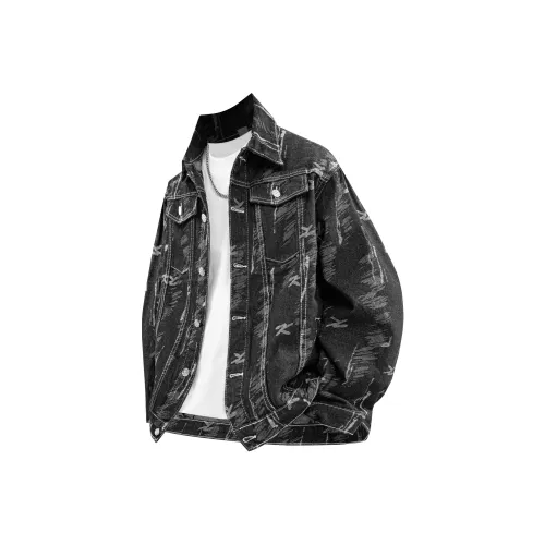 KAIPAINEN Denim Jacket Unisex Black