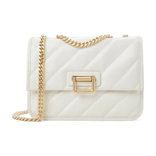 CHARLES KEITH ПУ (полиуретан) Сумка через плечо Маленькая Женская Черная Молочно-белая