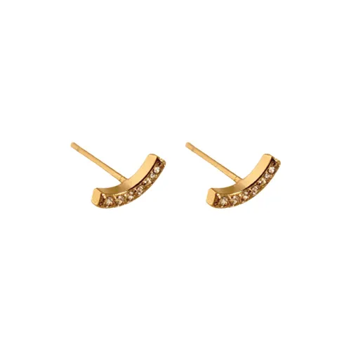 Yiru Copper Stud Earrings Women's Yiru Медные Серьги-гвоздики Женские