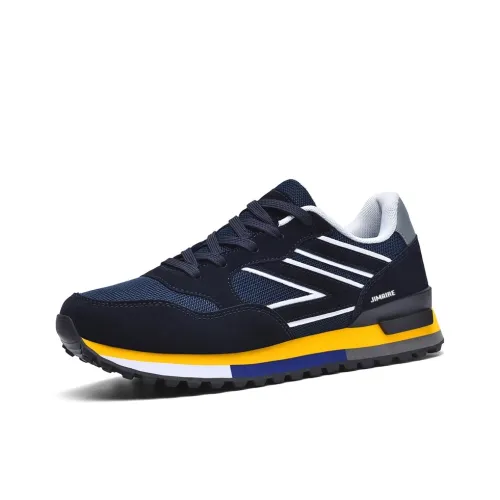 King Jinmai Низкий топ Casual Мужской Черный Королевский Синий