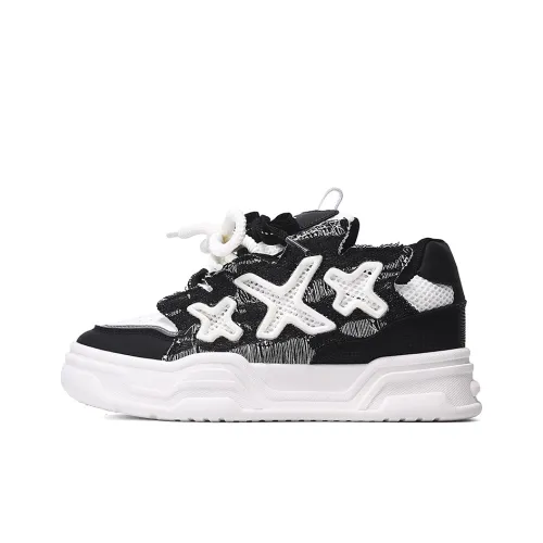 BANGNEY Износостойкие Дышащие Увеличивающие Высоту Низкие Кроссовки для Скейтбординга Унисекс Белый Черный