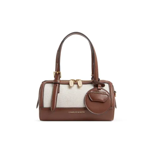 CHARLES KEITH ПУ (полиуретан) текстильная смесь сумка через плечо маленькая сумка через плечо женская шоколад черный