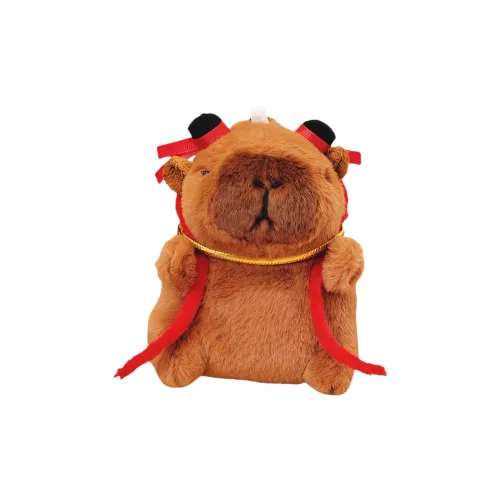 ZHENSHANGJIANERBAO Ne Zha Capybara Cute Capybara Plush Doll Pendant 11cm Рекомендуемая высота