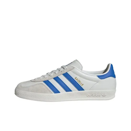 Adidas Originals GAZELLE INDOOR Low Топ Скейтборд Кроссовки Унисекс Белый Синий