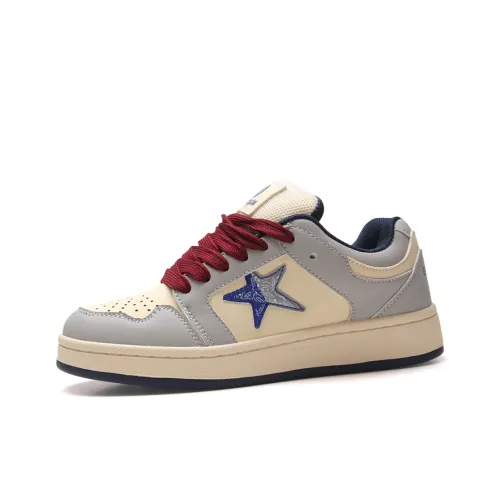 STUR YSN Износостойкий и Легкий Низкий Топ Скейтборд Кроссовки Женские Бежевый Синий Красный