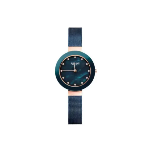 Bering Кварцевый Movement Женские Часы 29 мм Синий