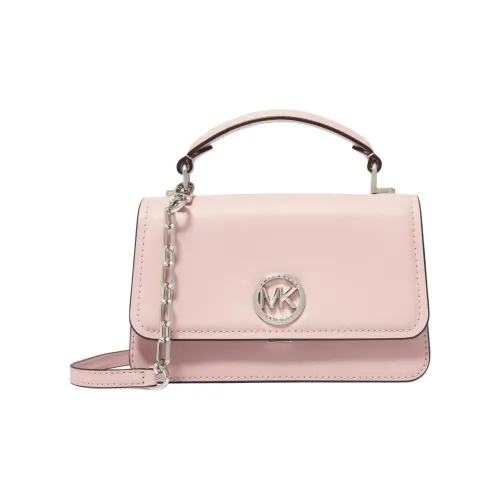 MICHAEL KORS Delancey Коровья кожа Спилок Одно плечо Сумка Маленькая Женская Светло-розовая