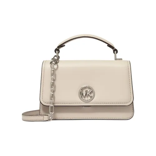 MICHAEL KORS Delancey Коровья кожа Спилок Одно плечо Сумка Маленькая Женская Светлый песочный