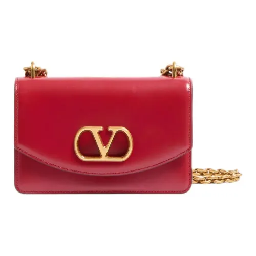 Valentino Сумка через плечо из коровьей кожи Маленькая Женская Красная