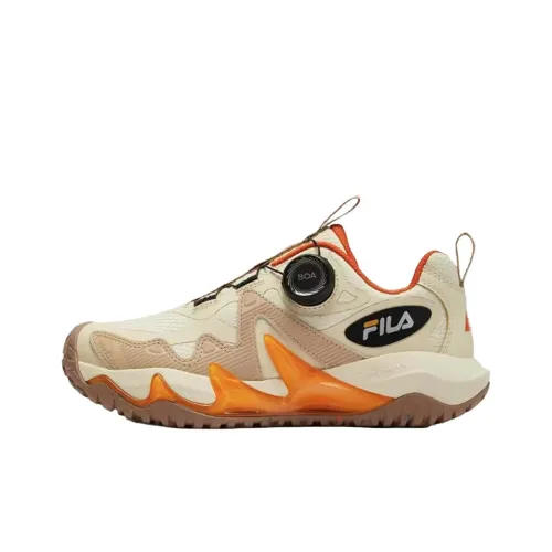 FILA KIDS BOA Slip-resistant Abrasion-resistant Low Top Детская Туристическая Обувь Коричневый Подростки