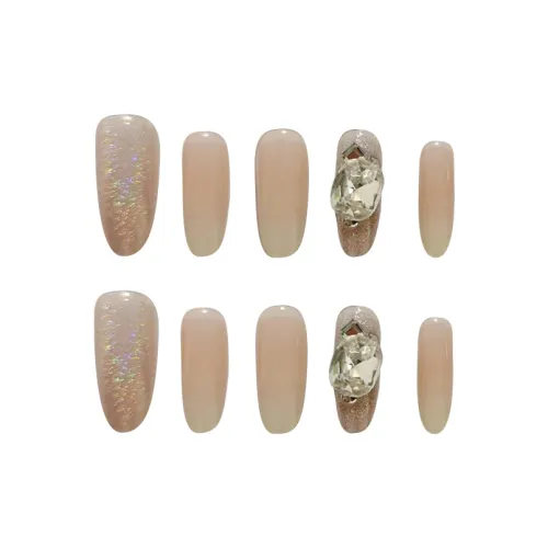 MAXFINE False Nail Длинный Ледяной Прозрачный Градиент 30 мм 10 шт