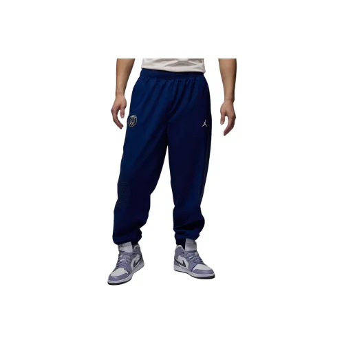 Jordan Paris Saint Germain Вязаные тренировочные брюки мужские синие Void
