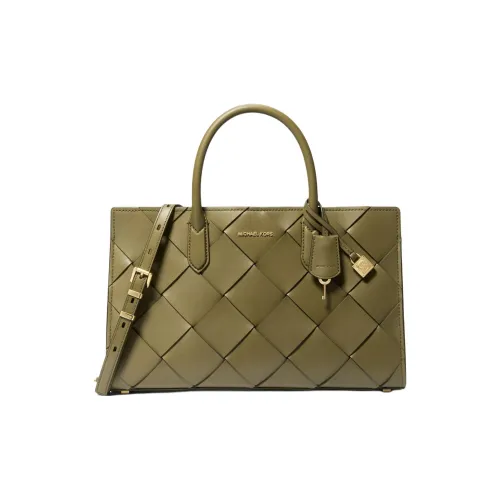 MICHAEL KORS Scarlett Коровья кожа Тоут Сумка Сумка для покупок Сумка на плечо Сумка среднего размера Женская Армейский зеленый