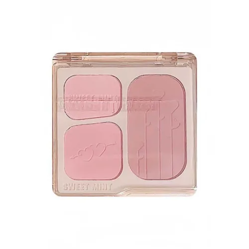 SWEET MINT Трехцветный Румяна Смузи ПРОФЕСИОНАЛЬНОЕ Коррекция Тон Кожи