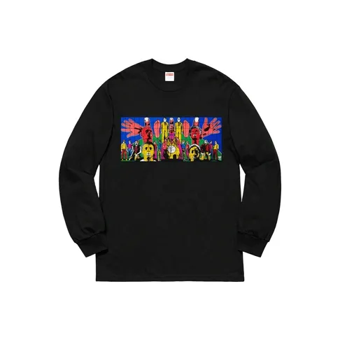 Supreme Co Коллекция Брендированная Толстовка Унисекс Черная