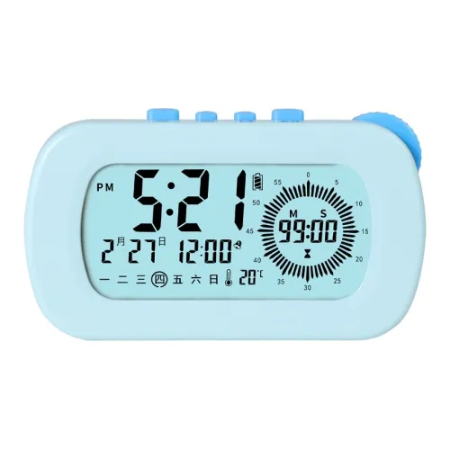 HENSE Электронный Механизм Пластик Будильник Унисекс Белый HA606