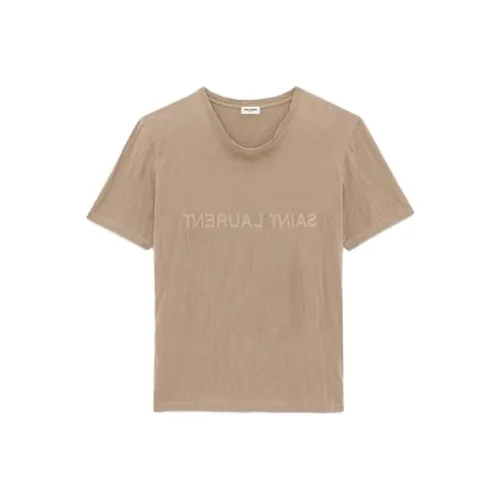 SAINT LAURENT T-рубашка мужская цвет тауповый
