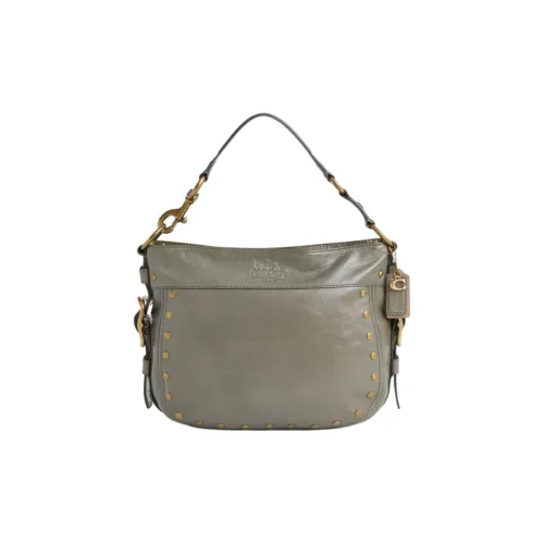 COACH Zoe Лакированная кожа Сумка Большая Женская Зеленая