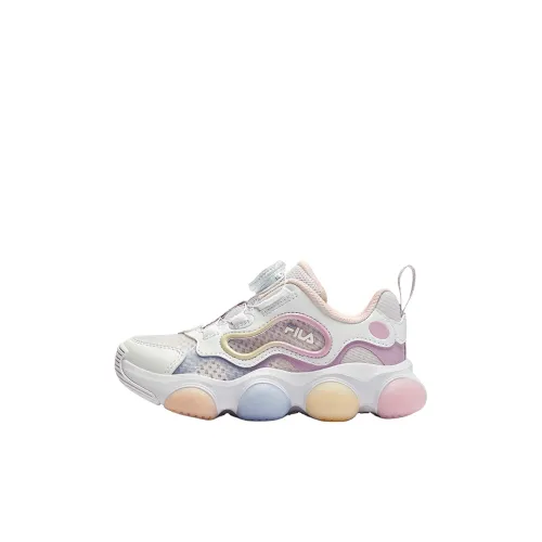 FILA KIDS Юбка Устойчивая к истиранию Низкий Топ Детские Кроссовки для Тренировок Белый Фиолетовый Детские Возраст 3-7 Лет
