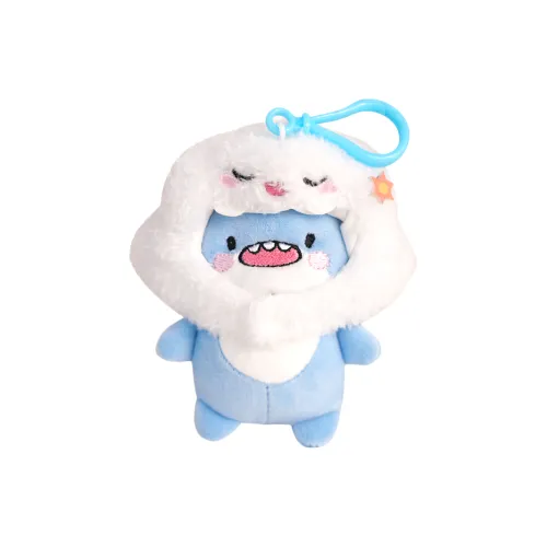 WOWOCHENG Плюшевая кукла Chubby Shark размер 10 см рекомендуемая высота