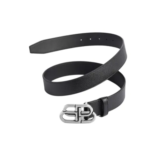 Balenciaga Ремни из коровьей кожи Мужской Черный 3,5CM