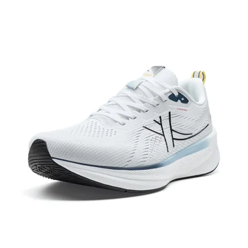 XTEP 6,0 Speed Амортизация Дышащий Легкий Низкий Топ Спринт Беговые кроссовки Мужской Белый