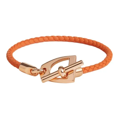 HERMES Телячья кожа Браслеты Унисекс Оранжевый
