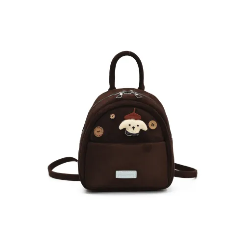 RIVMIND ПУ (полиуретан) Рюкзак Стандартный Женский Кофейный