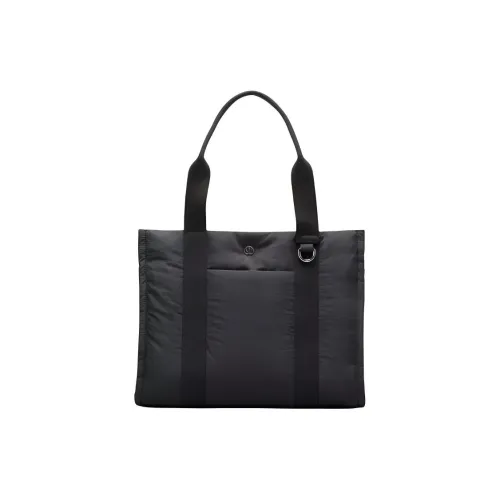 lululemon Нейлоновая сумка-тоут сумка для покупок сумка через плечо сумка обычного размера женская черная