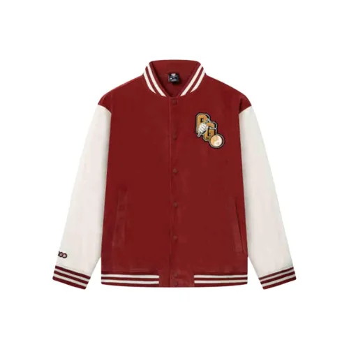 361° Бейсбольная куртка Мужская Barn Красный Отбеленный Белый