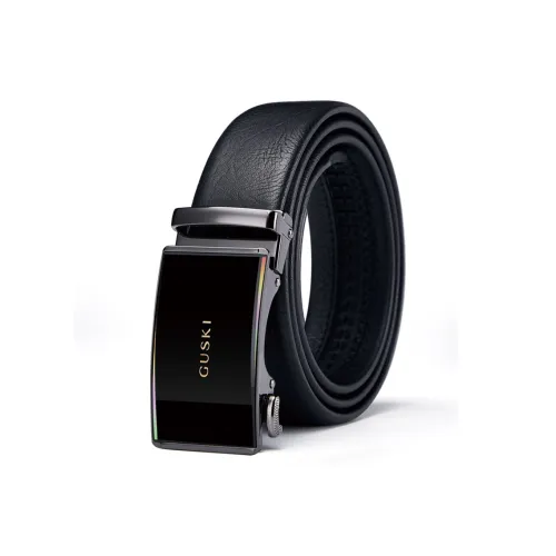 GUSKI Alloy Leather Belts Men's