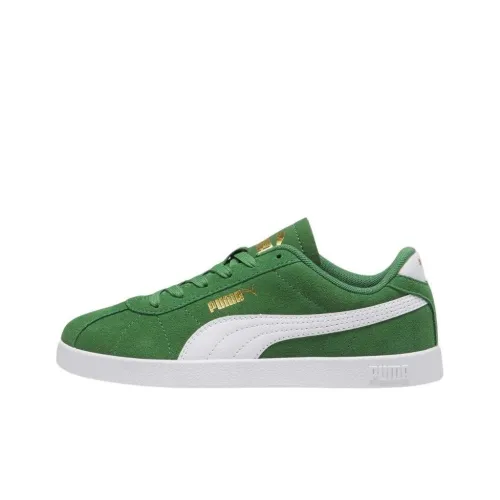 PUMA Club Детские Скейтбординги Низкий Топ Зеленый Школьный возраст