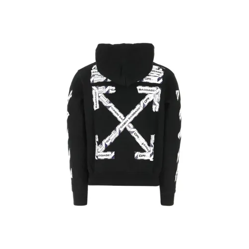 OFF Белый Свитшот Регулярного кроя Мужской Черный