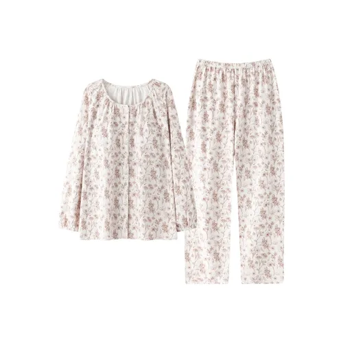 Пижамный комплект Cotton Gene женский цвет экрю