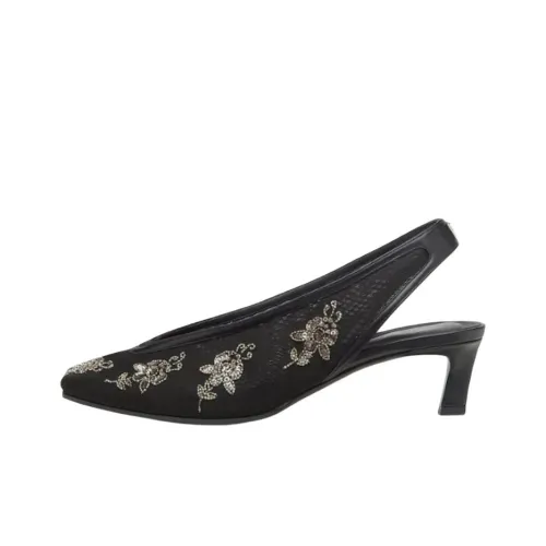 FENDI Узкий каблук Высокие каблуки 4,6 см Женские Черный