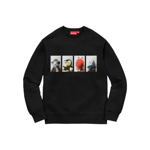 Supreme Co Branded Коллекция Мультяшный Свитшот Унисекс Черный