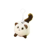 Белый брелок в виде кошки с хвостом, который качается (стиль)