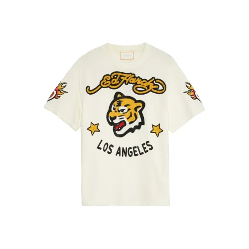 Ed Hardy Айвори Белый E1PAM417 Мужская T-Рубашка