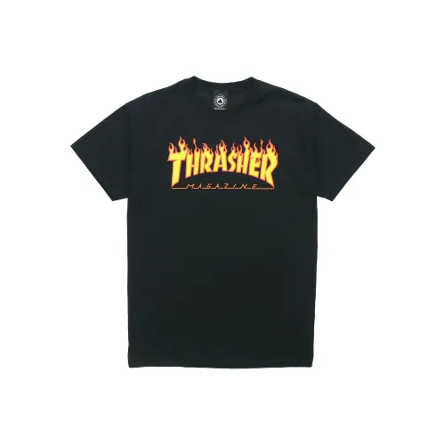 Thrasher T-Shirt US Version Unisex Black Т-Рубашка Thrasher US Version Унисекс Черная