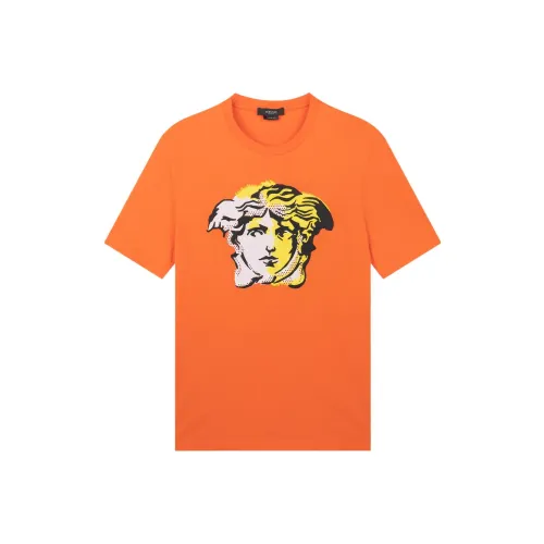 VERSACE Оранжевые Красные Мужские T-рубашки