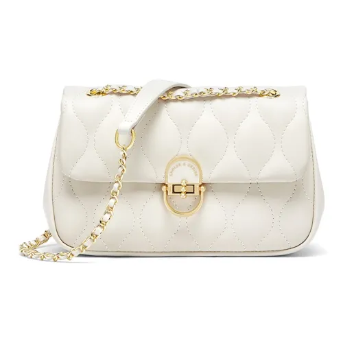 CNOLES Коровья кожа Сумка через плечо Стандартная Женская Wave Белый Черный